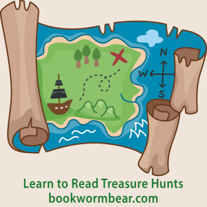 Ad site button reading treasure hunts